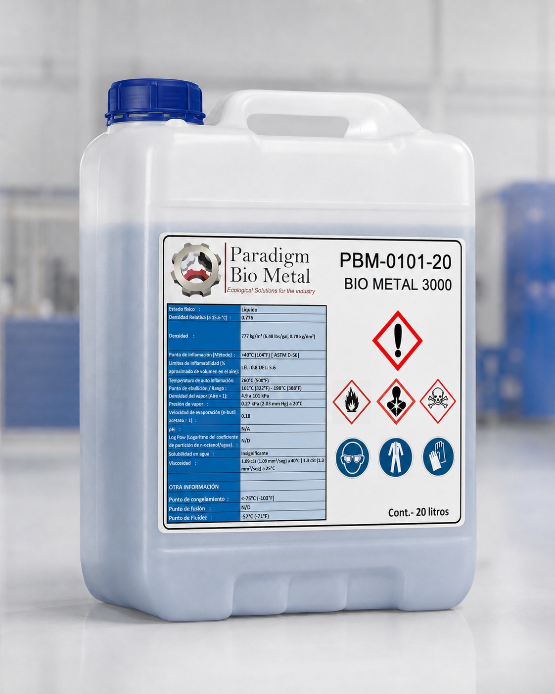 Bidón Bio Metal 3000 de 20 litros